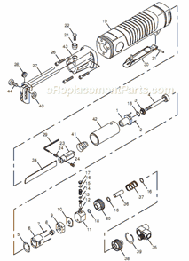 Page A Diagram and Parts List for CP7901 8941079010 Chicago Pneumatic Reciprocating Saw